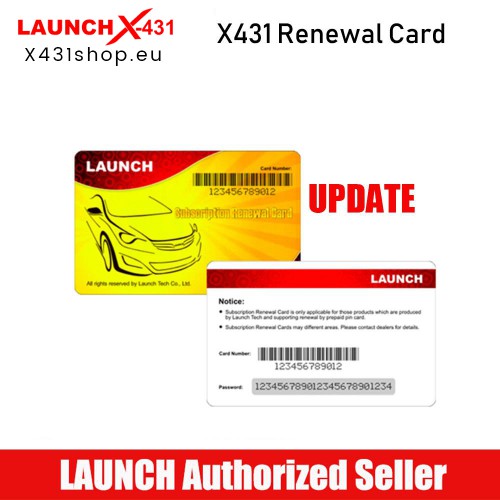 One Year Online Software Update Service for Launch X431 PAD III /PAD V/ PAD V Elite for Gasoline Passenger Vehicles