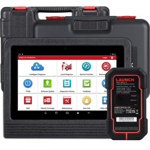 Launch X431 V+ 5.0 PRO3 Full System Diagnostic Tool with Launch GIII X-PROG3 Immobilizer Programmer Support CAN FD DoIP Topology AutoAuth FCA SGW
