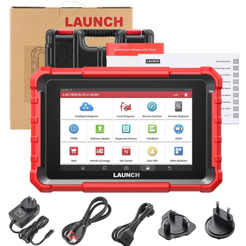 LAUNCH X431 PROS ELITE Full System Bidirectional Scan Tool Support 32+ Services, CANFD&DoIP, FCA Autoauth, Guide Function, ECU Coding