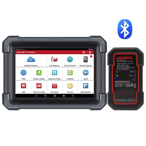 Launch X431 PRO TT 8'inch Type C Car Diagnostic Tool Come With DBScar VII Supports CAN FD DoIP 38+ Service, ECU Coding, CANFD DOIP, FCA, VAG Guide