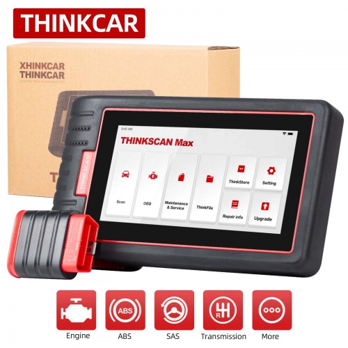 THINKCAR ThinkScan Max All System OBD2 Scanner Support FCA AutoAuth 28 Reset Functions Lifetime Free Update