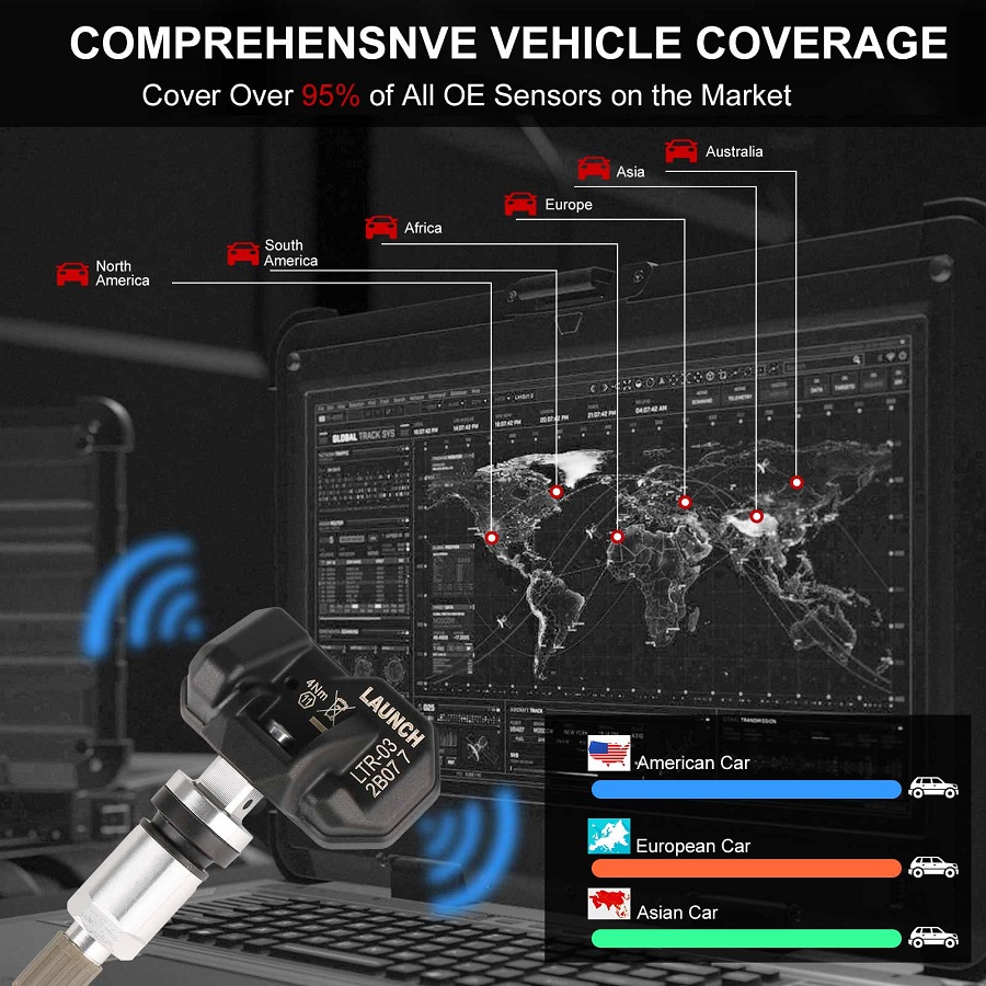 Launch LTR-03 RF Sensor car coverage