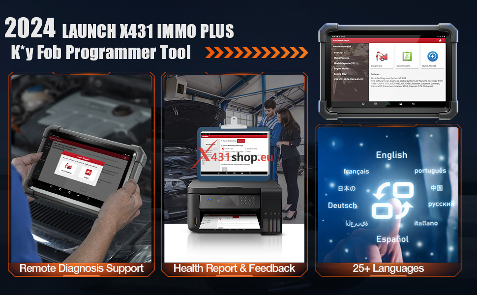 LAUNCH X431 IMMO PLUS functions