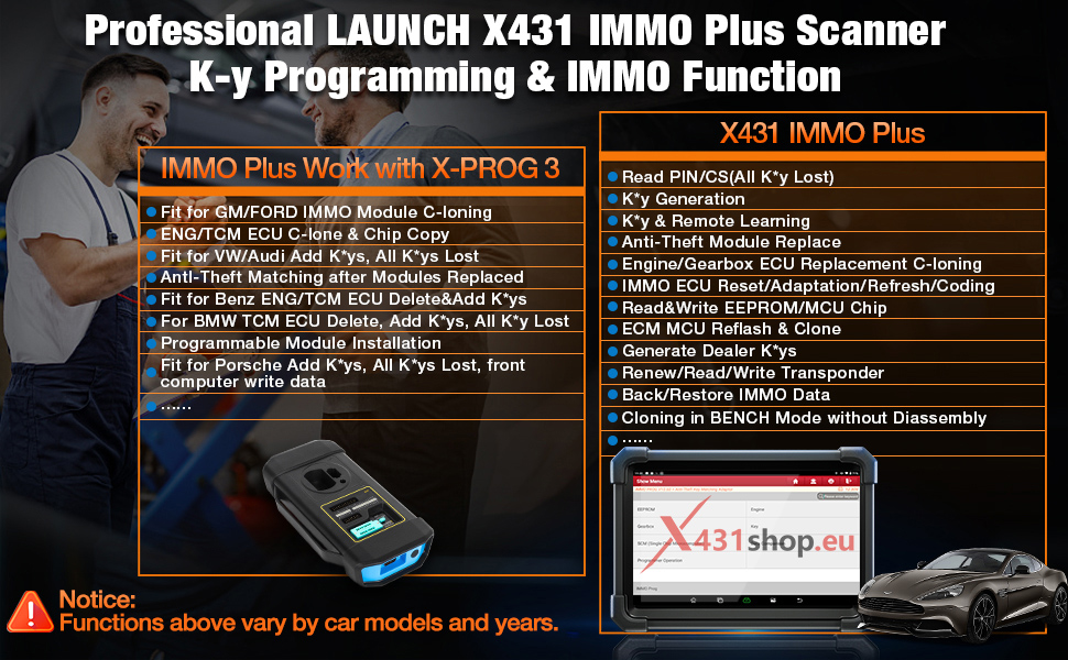 X431 IMMO Plus Work With X-PROG 3 