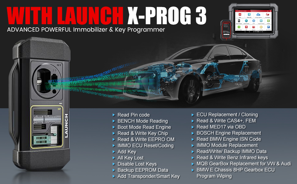 Launch X431 IMMO Plus Come with XPROG3 