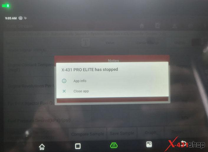 How to solve Launch X431 Pro Elite unresponsive during diagnosis