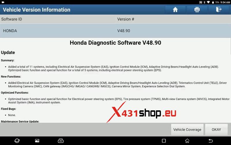 LAUNCH X431 Tool Replace 2022 Honda HR-V EPB Brake Pads